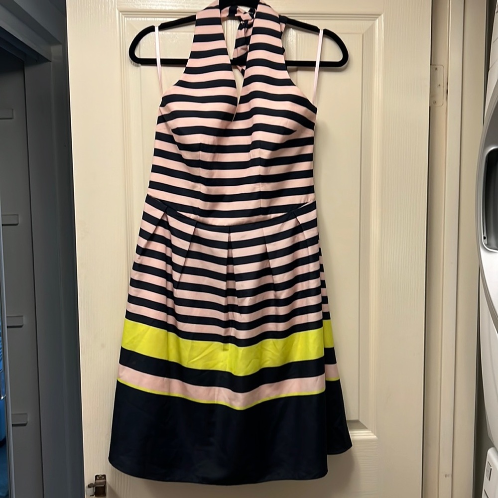 Ted Baker striped dress blue/pink